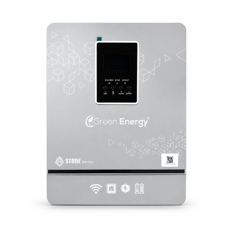 Green Energy Stone Series 2KW PV3200 Hybrid Solar Inverter IP21 | Pure Sine Wave Off-Grid UPS