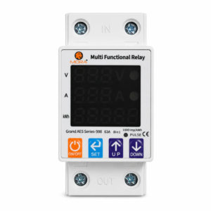 Mora 8in1 Voltage Protector | Over & Under Voltage Protective Device with kWh Meter, Unit(KWh) Lock, Frequency & Power Display