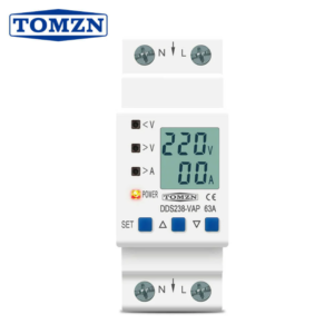 Tomzn DDS238-VAP Digital Voltage Protector 63A, 4in1 Adjustable, Can Bear up to 400V